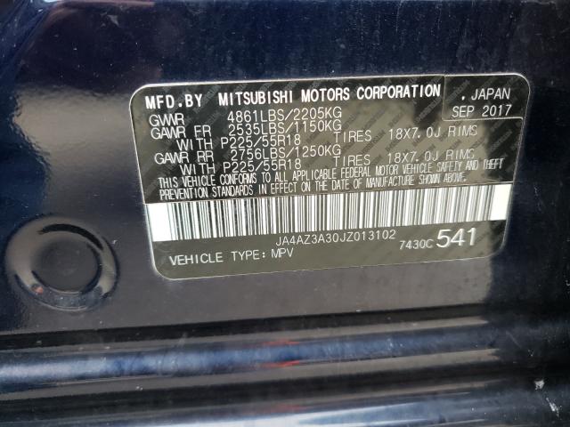 Photo 9 VIN: JA4AZ3A30JZ013102 - MITSUBISHI OUTLANDER 