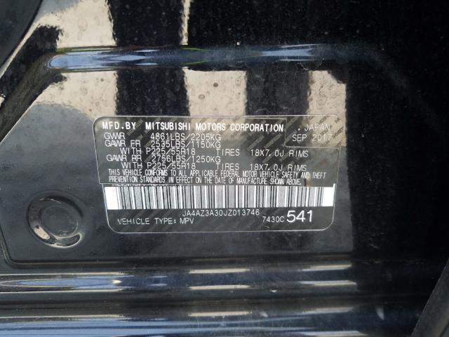 Photo 9 VIN: JA4AZ3A30JZ013746 - MITSUBISHI OUTLANDER 