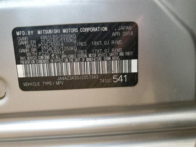 Photo 11 VIN: JA4AZ3A30JZ057343 - MITSUBISHI OUTLANDER 