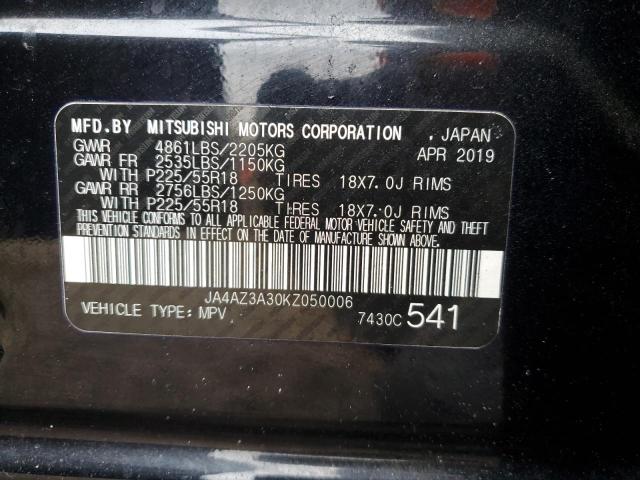 Photo 12 VIN: JA4AZ3A30KZ050006 - MITSUBISHI OUTLANDER 