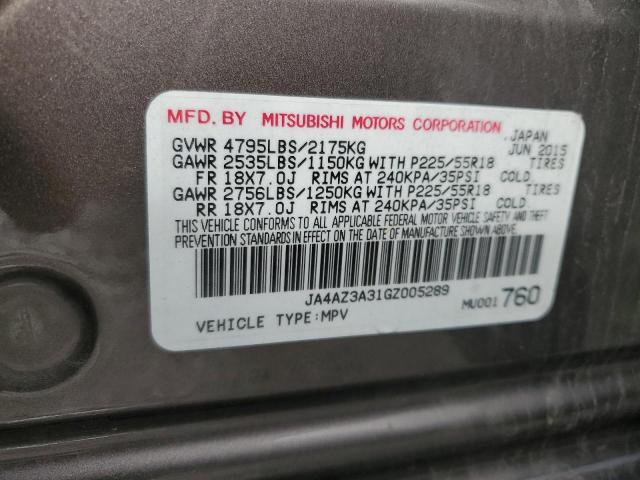 Photo 9 VIN: JA4AZ3A31GZ005289 - MITSUBISHI OUTLANDER 