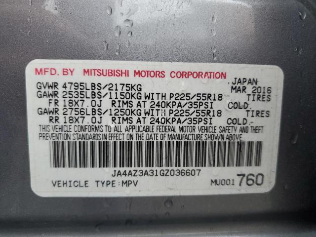 Photo 12 VIN: JA4AZ3A31GZ036607 - MITSUBISHI OUTLANDER 