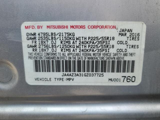 Photo 11 VIN: JA4AZ3A31GZ037725 - MITSUBISHI OUTLANDER 