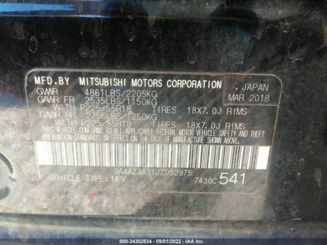 Photo 8 VIN: JA4AZ3A31JZ052975 - MITSUBISHI OUTLANDER 