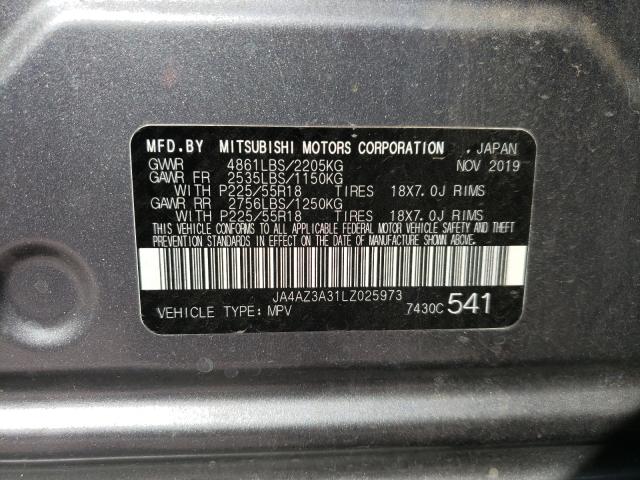 Photo 9 VIN: JA4AZ3A31LZ025973 - MITSUBISHI OUTLANDER 