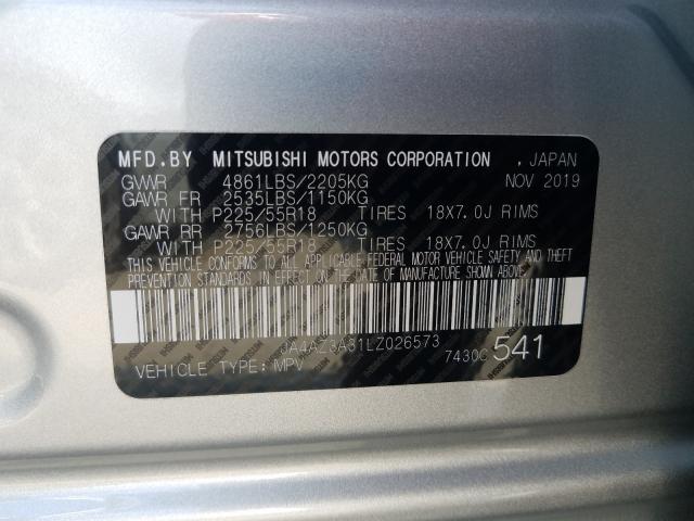 Photo 9 VIN: JA4AZ3A31LZ026573 - MITSUBISHI OUTLANDER 