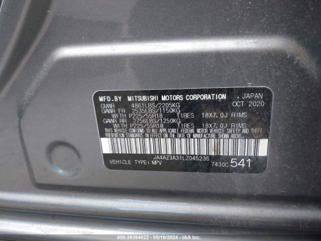 Photo 8 VIN: JA4AZ3A31LZ045236 - MITSUBISHI OUTLANDER 