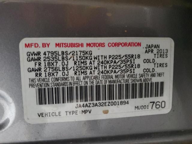 Photo 11 VIN: JA4AZ3A32EZ001894 - MITSUBISHI OUTLANDER 