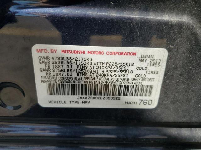 Photo 12 VIN: JA4AZ3A32EZ003922 - MITSUBISHI OUTLANDER 