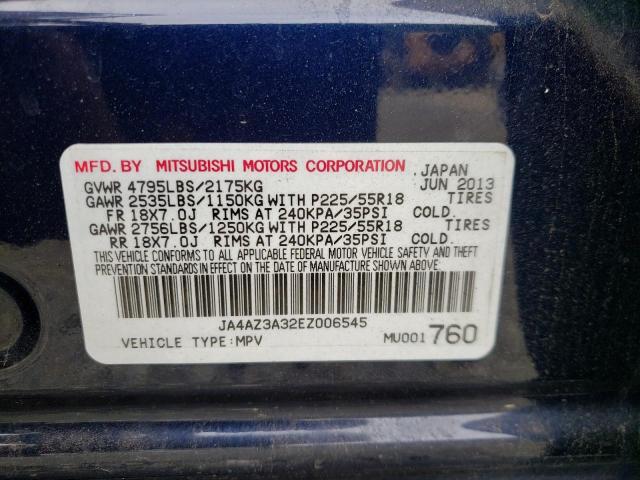 Photo 9 VIN: JA4AZ3A32EZ006545 - MITSUBISHI OUTLANDER 