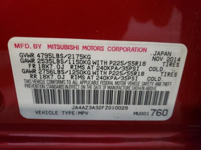 Photo 9 VIN: JA4AZ3A32FZ010029 - MITSUBISHI OUTLANDER 