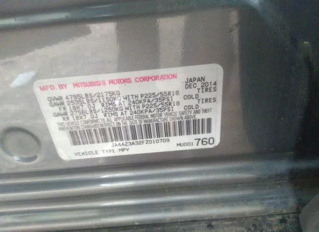 Photo 8 VIN: JA4AZ3A32FZ010709 - MITSUBISHI OUTLANDER 