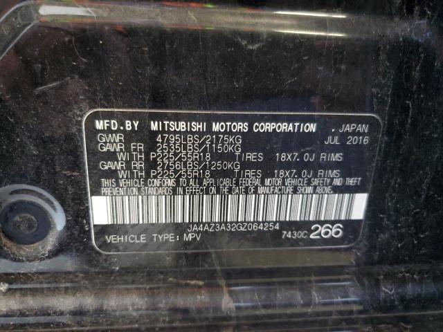 Photo 12 VIN: JA4AZ3A32GZ064254 - MITSUBISHI OUTLANDER 