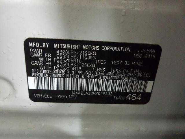 Photo 9 VIN: JA4AZ3A32HZ026332 - MITSUBISHI OUTLANDER 