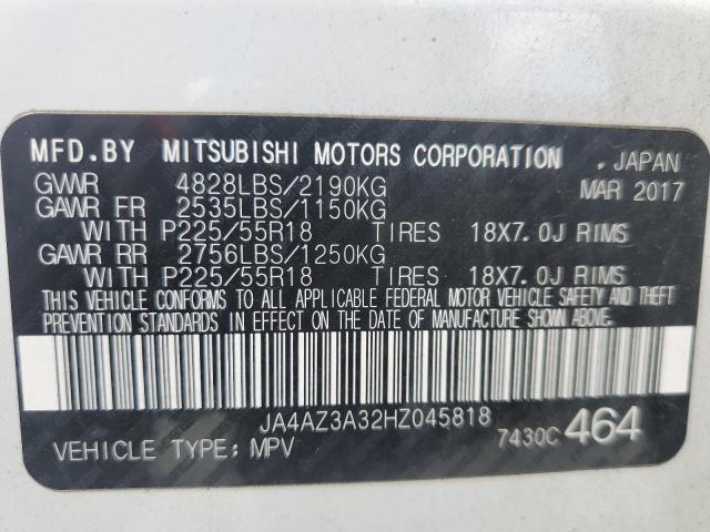 Photo 12 VIN: JA4AZ3A32HZ045818 - MITSUBISHI OUTLANDER 