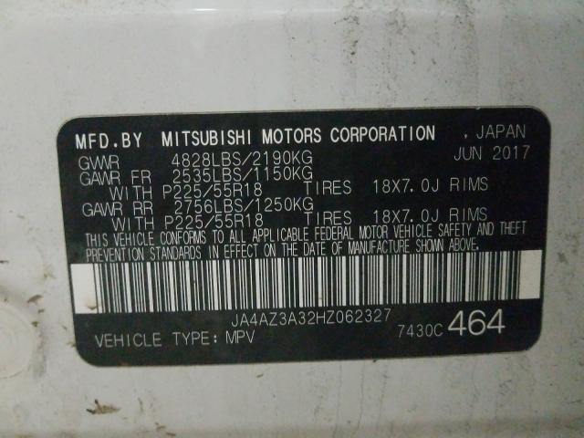 Photo 9 VIN: JA4AZ3A32HZ062327 - MITSUBISHI OUTLANDER 