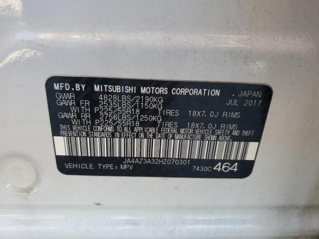 Photo 12 VIN: JA4AZ3A32HZ070301 - MITSUBISHI OUTLANDER 