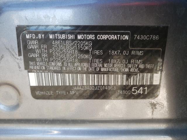 Photo 9 VIN: JA4AZ3A32JZ014963 - MITSUBISHI OUTLANDER 