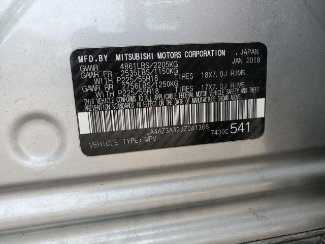 Photo 12 VIN: JA4AZ3A32JZ041368 - MITSUBISHI OUTLANDER 