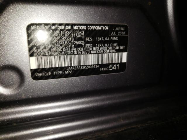 Photo 9 VIN: JA4AZ3A32KZ005634 - MITSUBISHI OUTLANDER 