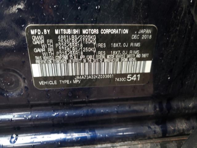 Photo 9 VIN: JA4AZ3A32KZ033661 - MITSUBISHI OUTLANDER 