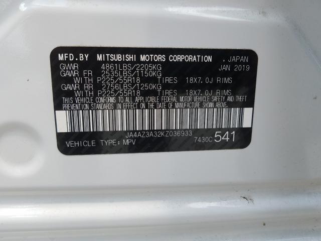 Photo 9 VIN: JA4AZ3A32KZ036933 - MITSUBISHI OUTLANDER 