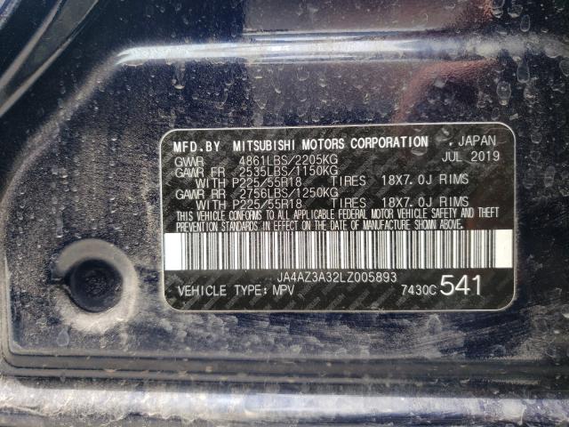 Photo 9 VIN: JA4AZ3A32LZ005893 - MITSUBISHI OUTLANDER 