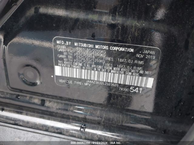 Photo 8 VIN: JA4AZ3A32LZ023620 - MITSUBISHI OUTLANDER 