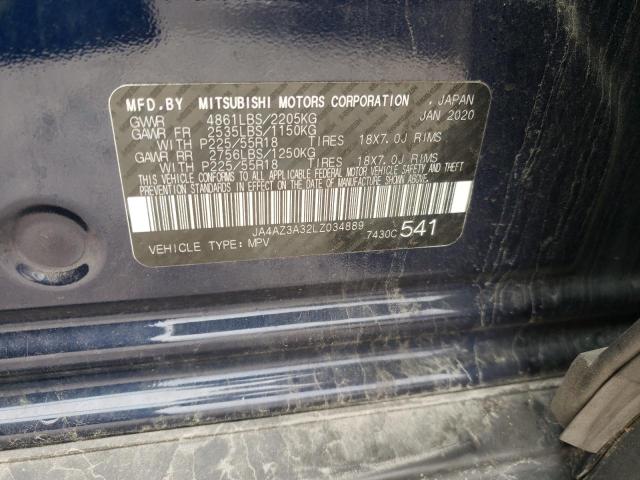 Photo 9 VIN: JA4AZ3A32LZ034889 - MITSUBISHI OUTLANDER 