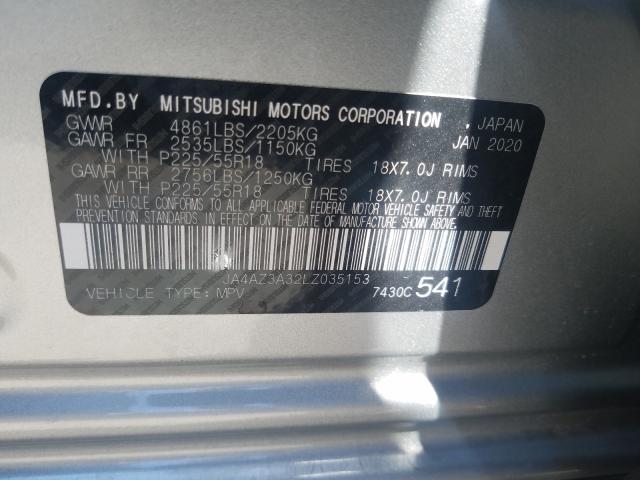 Photo 9 VIN: JA4AZ3A32LZ035153 - MITSUBISHI OUTLANDER 