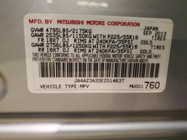 Photo 11 VIN: JA4AZ3A33EZ014637 - MITSUBISHI OUTLANDER 