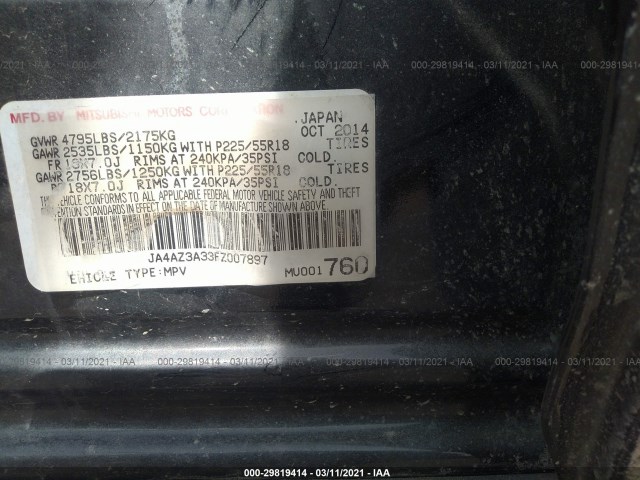 Photo 8 VIN: JA4AZ3A33FZ007897 - MITSUBISHI OUTLANDER 