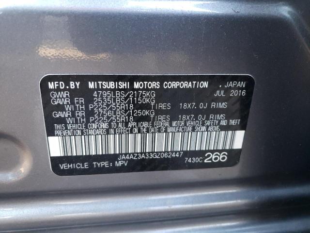 Photo 9 VIN: JA4AZ3A33GZ062447 - MITSUBISHI OUTLANDER 