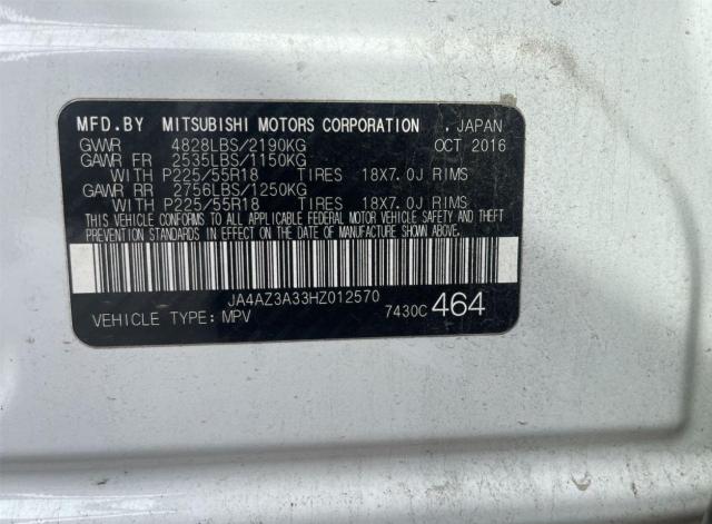 Photo 9 VIN: JA4AZ3A33HZ012570 - MITSUBISHI OUTLANDER 