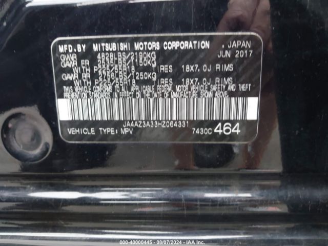 Photo 8 VIN: JA4AZ3A33HZ064331 - MITSUBISHI OUTLANDER 