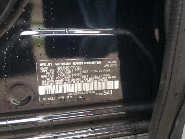 Photo 9 VIN: JA4AZ3A33KJ001638 - MITSUBISHI OUTLANDER 