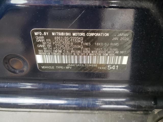 Photo 9 VIN: JA4AZ3A33LZ034898 - MITSUBISHI OUTLANDER 