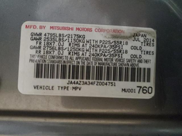 Photo 12 VIN: JA4AZ3A34FZ004751 - MITSUBISHI OUTLANDER 