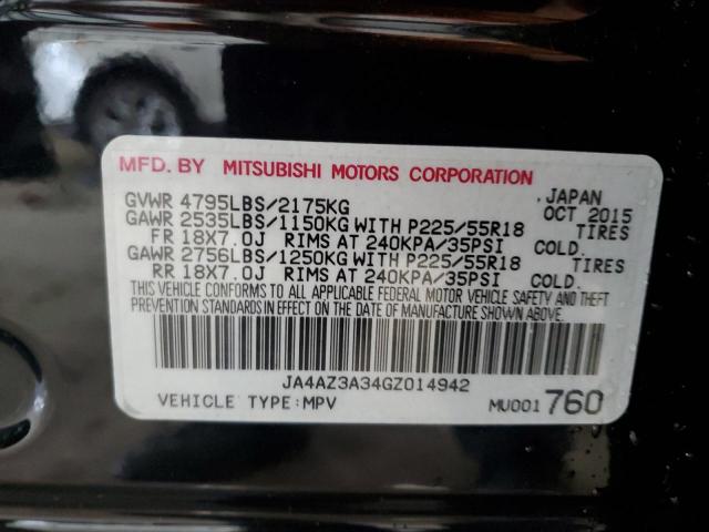 Photo 12 VIN: JA4AZ3A34GZ014942 - MITSUBISHI OUTLANDER 