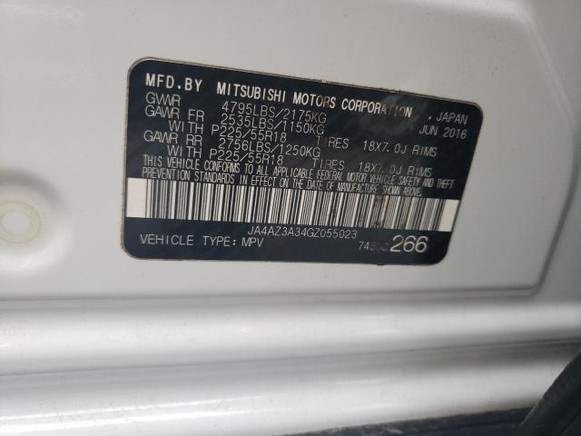 Photo 11 VIN: JA4AZ3A34GZ055023 - MITSUBISHI OUTLANDER 