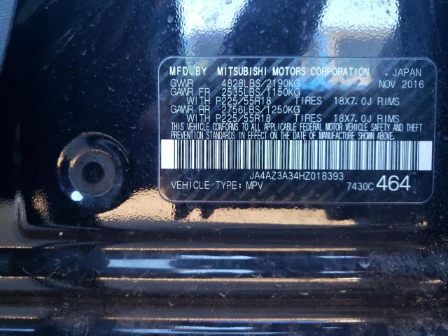 Photo 11 VIN: JA4AZ3A34HZ018393 - MITSUBISHI OUTLANDER 