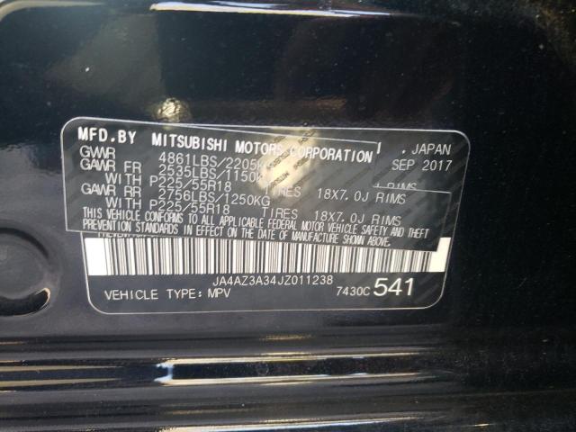 Photo 9 VIN: JA4AZ3A34JZ011238 - MITSUBISHI OUTLANDER 