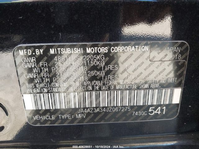 Photo 8 VIN: JA4AZ3A34JZ067275 - MITSUBISHI OUTLANDER 