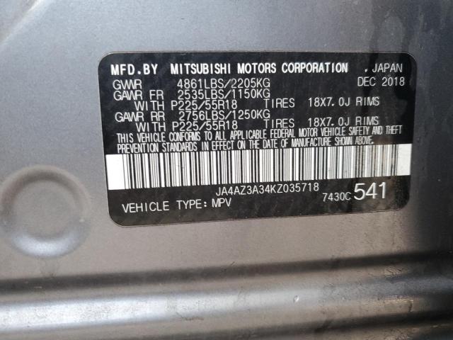 Photo 12 VIN: JA4AZ3A34KZ035718 - MITSUBISHI OUTLANDER 