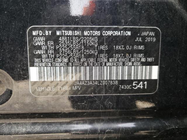 Photo 9 VIN: JA4AZ3A34LZ007838 - MITSUBISHI OUTLANDER 