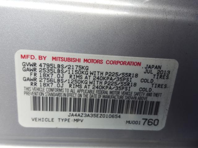 Photo 9 VIN: JA4AZ3A35EZ010654 - MITSUBISHI OUTLANDER 