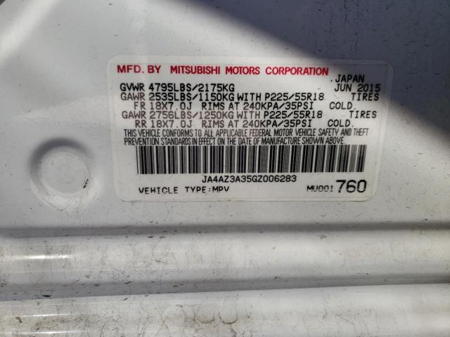 Photo 11 VIN: JA4AZ3A35GZ006283 - MITSUBISHI OUTLANDER 