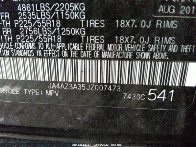 Photo 8 VIN: JA4AZ3A35JZ007473 - MITSUBISHI OUTLANDER 