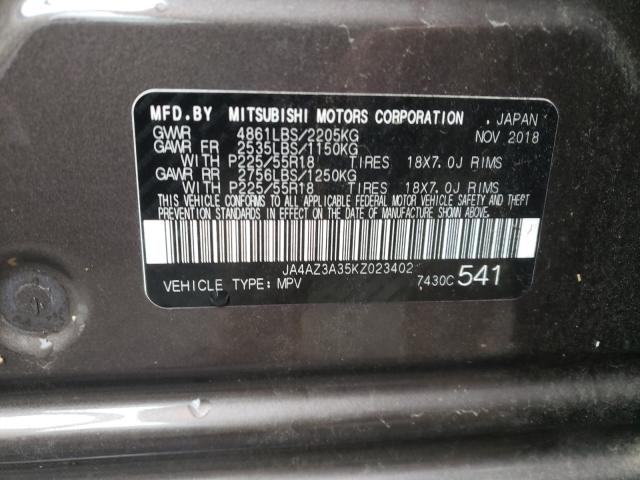 Photo 9 VIN: JA4AZ3A35KZ023402 - MITSUBISHI OUTLANDER 