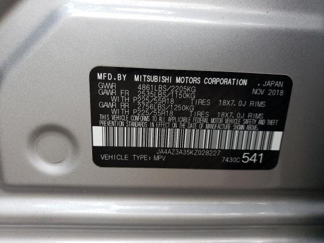 Photo 12 VIN: JA4AZ3A35KZ028227 - MITSUBISHI OUTLANDER 